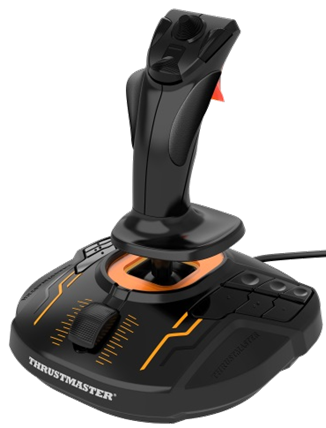 Joystick thrustmaster 1600m tel que ceux utilisés à l'ENAC lors de la journée des psy1