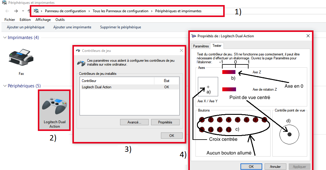 Calibration sous Windows