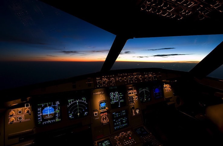 Cockpit d'Airbus 320