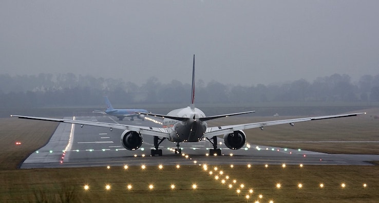 Décollage en Boeing 777