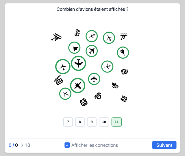 Compter les avions - Test psychotechnique pilote de ligne sur Pilotest