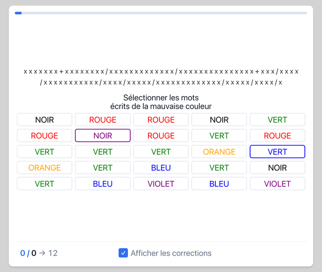 Attention 3 + Tâches Perturbatrices - Test psychotechnique pilote de ligne sur Pilotest
