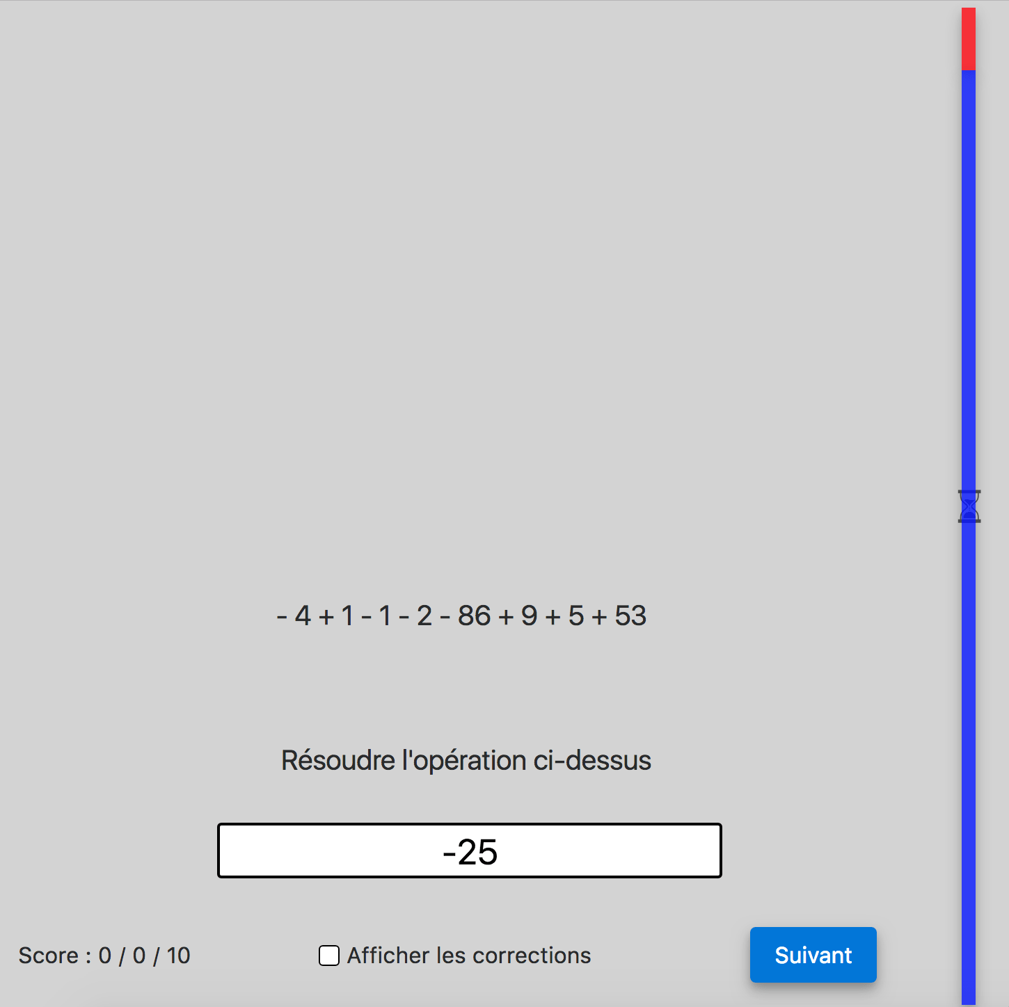 Calcul mental 1