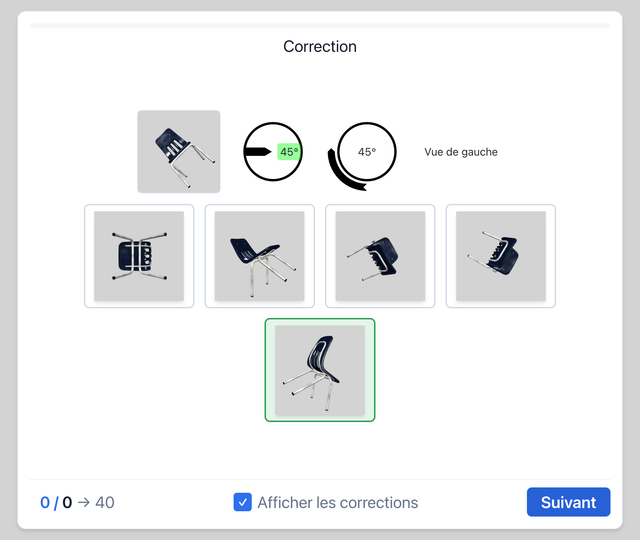 Chaises (point de vue) - Test psychotechnique pilote de ligne sur Pilotest