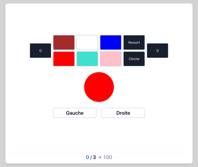 SAAIR - Sons et couleurs - Test psychotechnique pilote de ligne sur Pilotest
