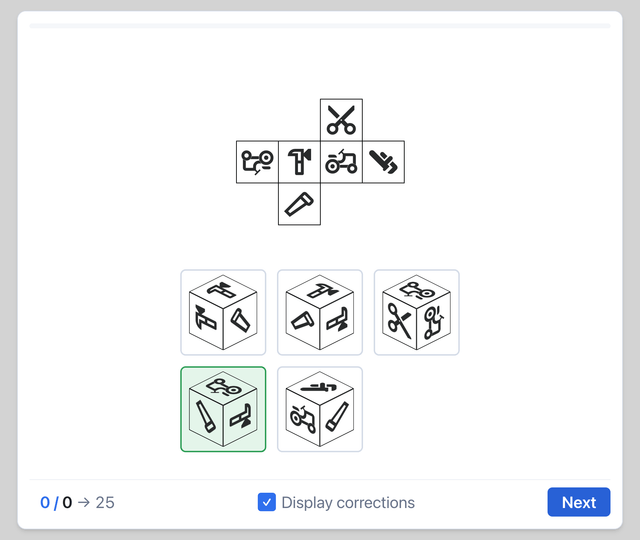 DLR - PPT - 3D Cubes - Airline pilot psychometric test online on Pilotest