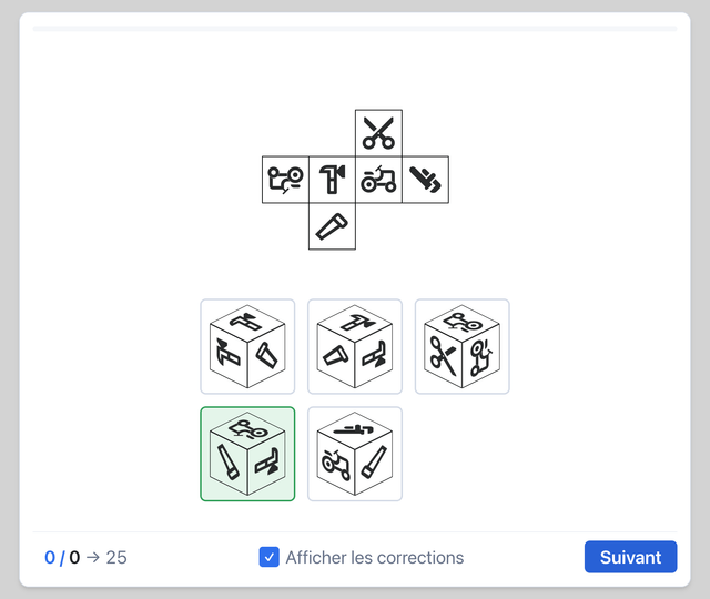 DLR - PPT - Cubes 3D - Test psychotechnique pilote de ligne sur Pilotest