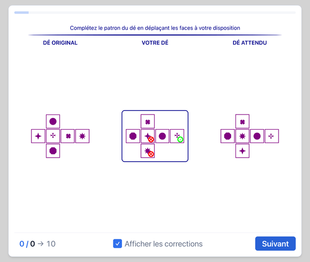 Cubes 2D/3D - psy0 Air France - Test psychotechnique pilote de ligne sur Pilotest