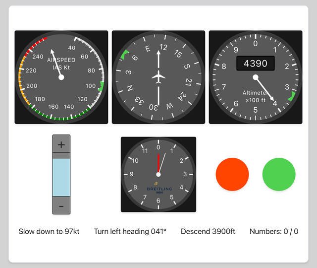 DLR - MIC - Monitoring and Instrument Coordination - Airline pilot psychometric test online on Pilotest
