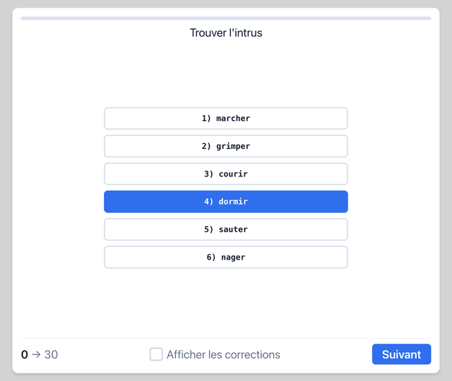 Intrus - Test psychotechnique pilote de ligne sur Pilotest