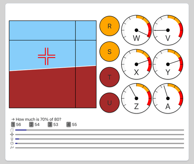 INTERPERSONAL - Multitasking with instruments - Airline pilot psychometric test online on Pilotest
