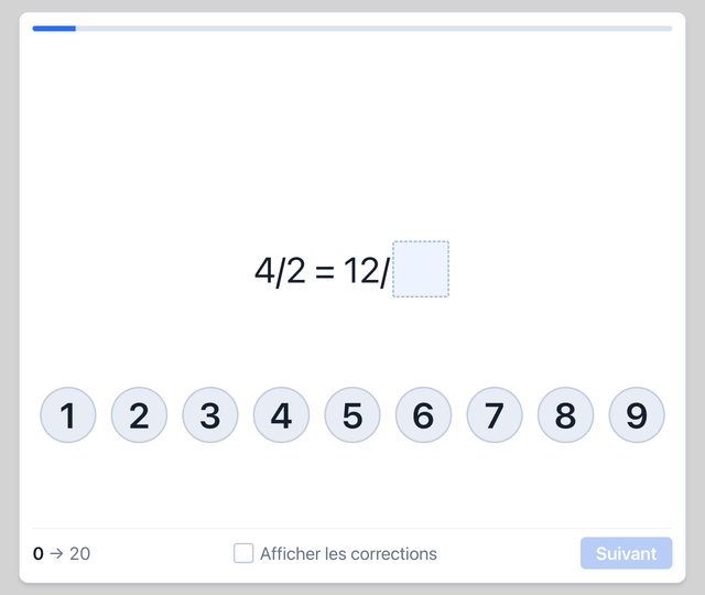 CUT-E - Calculs à trous - Test psychotechnique pilote de ligne sur Pilotest