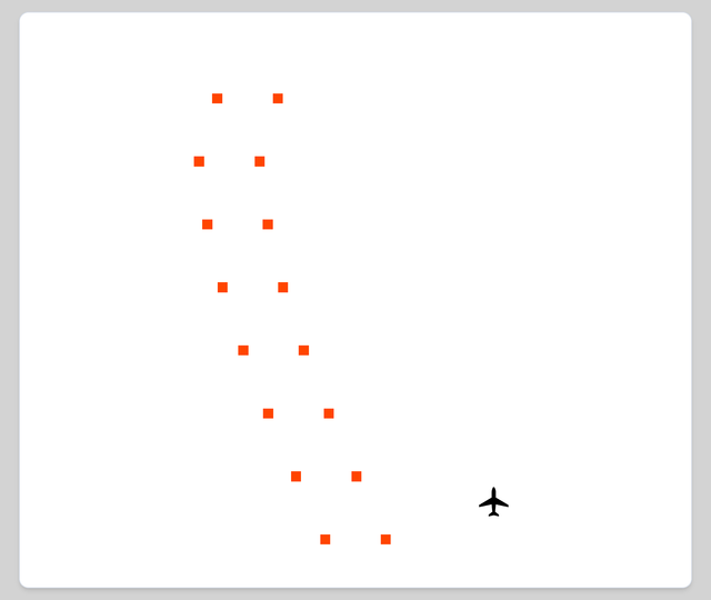 COMPASS - Slalom - Airline pilot psychometric test online on Pilotest