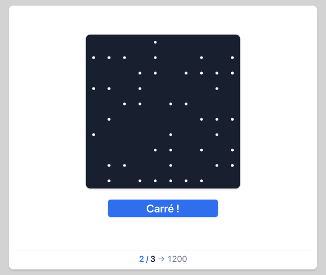 SAAIR - Carrés - Test psychotechnique pilote de ligne sur Pilotest