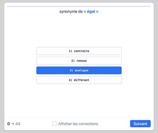 Synonymes - Test psychotechnique pilote de ligne sur Pilotest