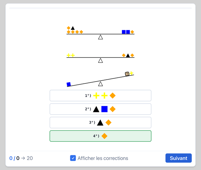 INTERPERSONAL - Balances - Test psychotechnique pilote de ligne sur Pilotest